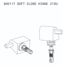 Caroma Hinge Pack - Soft Close - Seido/Cube/Metro/Geo (Z10U)