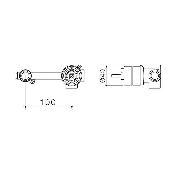 Caroma Caroma EasySwitch Universal Wall Basin / Bath Mixer Inwall Body