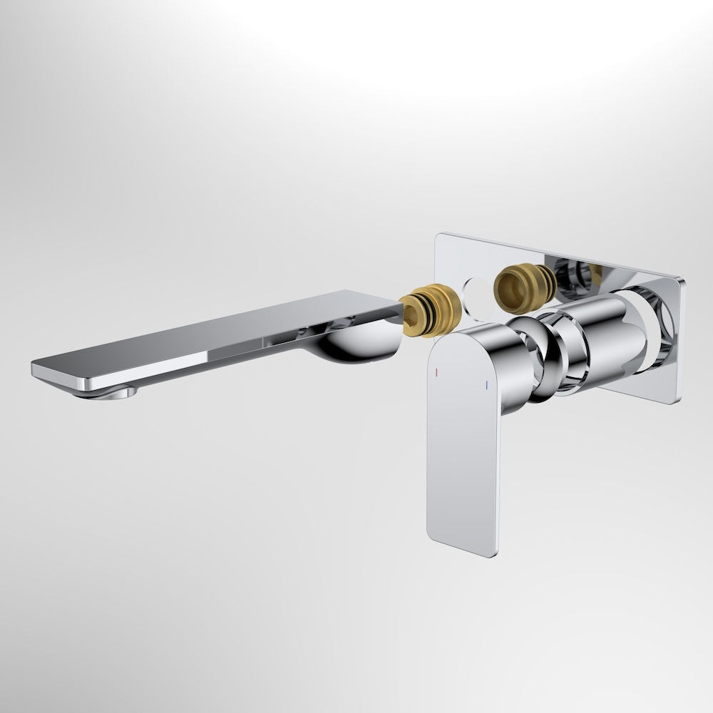 Caroma Urbane II 180mm Wall Basin / Bath Trim Kit Rectangular Cover Plate Chrome Lead Free
