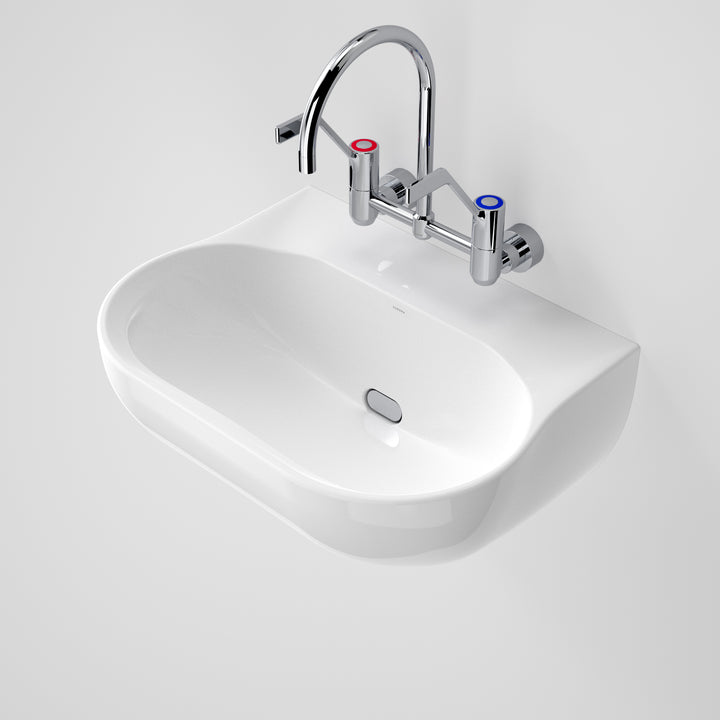 Caroma Clinic 600 Wall Basin - No Tap Hole