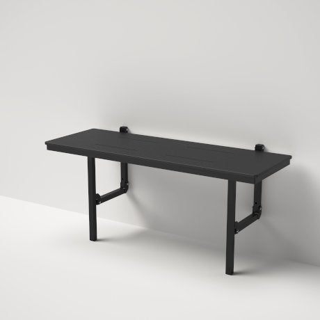 Caroma Care Support Folding Shower Seat  Black