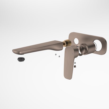 Caroma Contura II Wall Basin/Bath Mixer 180mm Trim Kit  Brushed Bronze