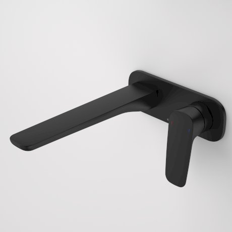 Caroma Contura II Wall Basin/Bath Mixer 220mm Matte Black