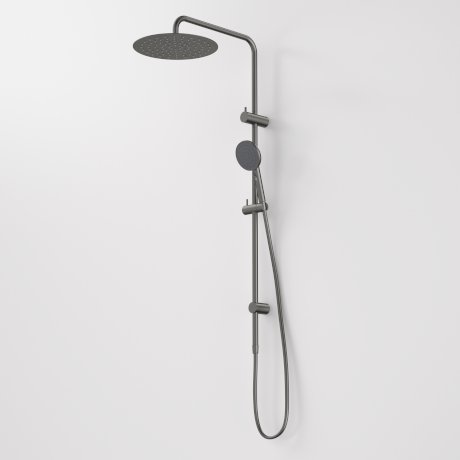 Caroma Urbane II Rail Shower with 300mm Overhead Gunmetal