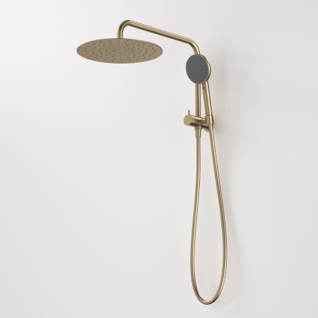 Caroma Urbane II Compact Twin Shower - Brushed Brass