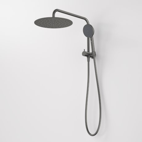 Caroma Urbane II Compact Twin Shower Gun Metal