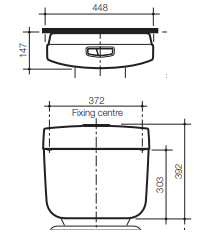 Caroma Slimline Connector Cistern