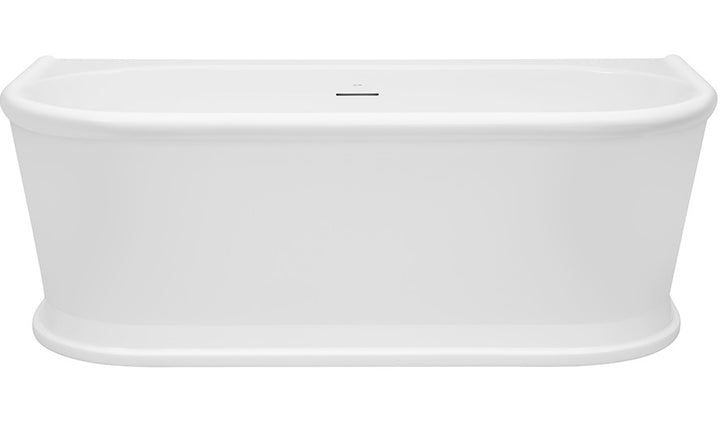 Decina Oxford 1700 Back-To-Wall Freestanding Bath with Integrated Overflow