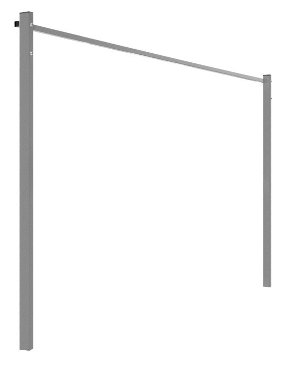 Sunbreeze Clotheslines Ground Mount Kit Plated (2400mm) Dove Grey