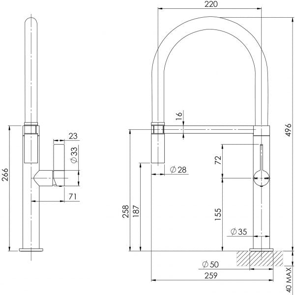 Phoenix Prize Flexible Coil Sink Mixer Chrome