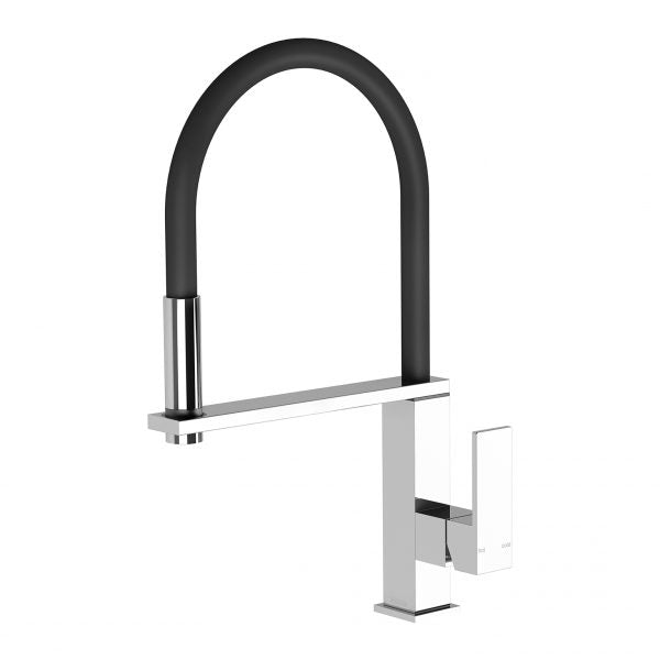 Phoenix Vezz Flexible Hose Sink Mixer Square Chrome Lead Free