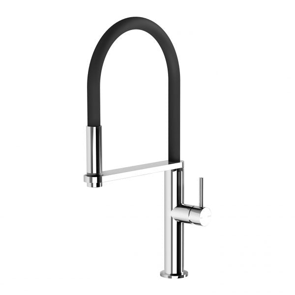 Phoenix Blix Flexible Hose Sink Mixer Round Chrome Lead Free