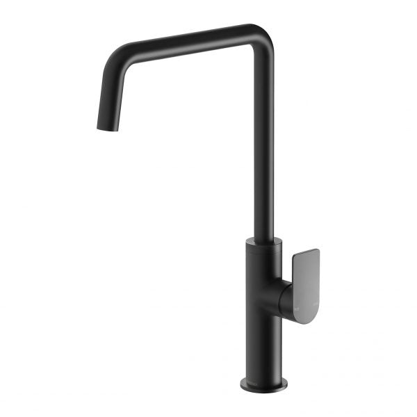 Phoenix Mekko Sink Mixer 190mm Squareline Matte Black Lead Free