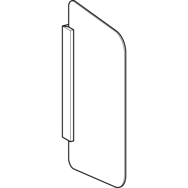 Geberit Urinal Partition Rectangle White