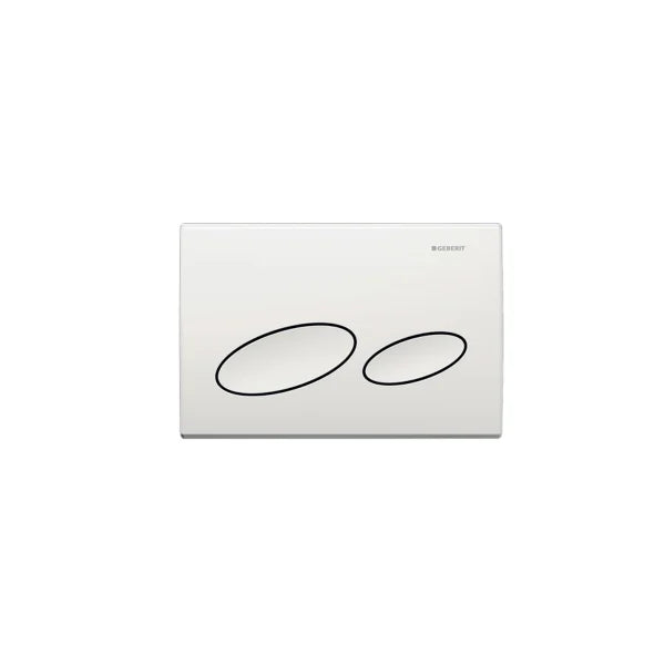 Geberit Kappa20 Mechanical Dual Flush Plate White Abs