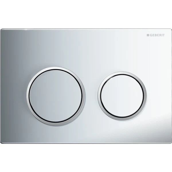 Geberit Kappa21 Dual Flush Plate, Chrome , Matt Chrome Trim
