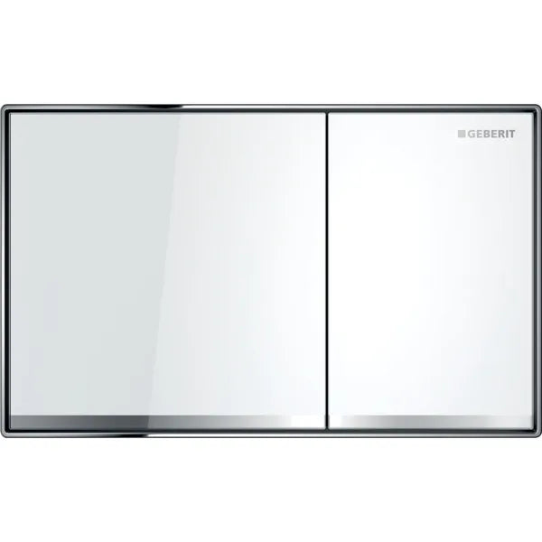 Geberit Sigma60(2016) Dual Flush White Glass