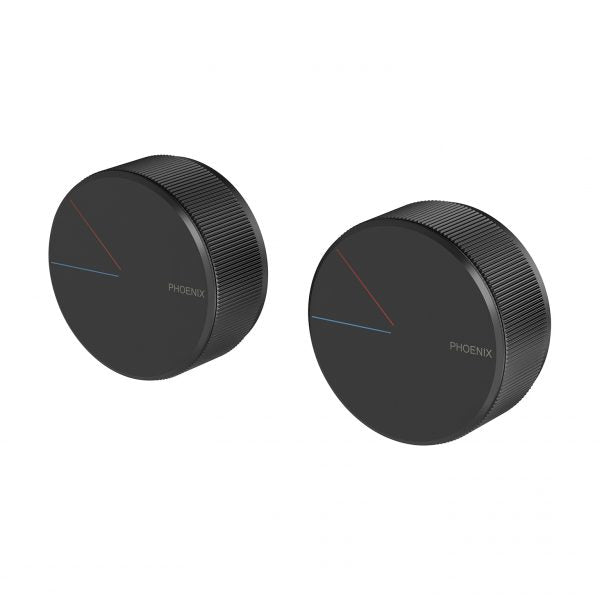 Phoenix Axia Twin Shower / Wall Mixer Matte Black