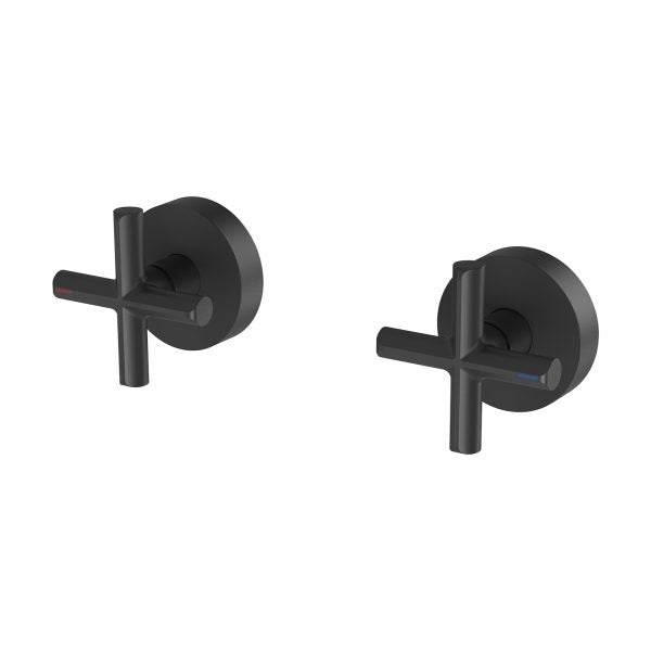 Phoenix Vivid Slimline Plus Wall Top Assemblies Matte Black Lead Free