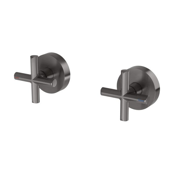 Phoenix Vivid Slimline Plus Wall Top Assemblies Brushed Carbon Lead Free