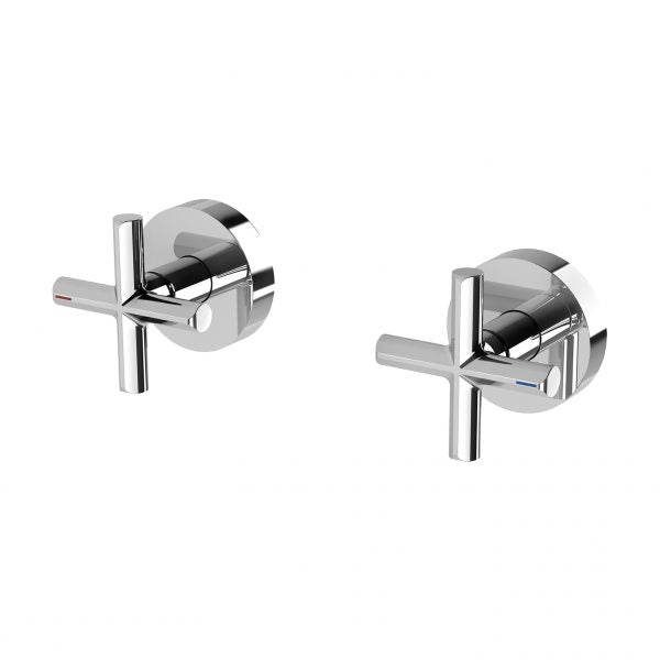 Phoenix Vivid Slimline Plus Wall Top Assemblies 15mm Extended Spindles Chrome Lead Free