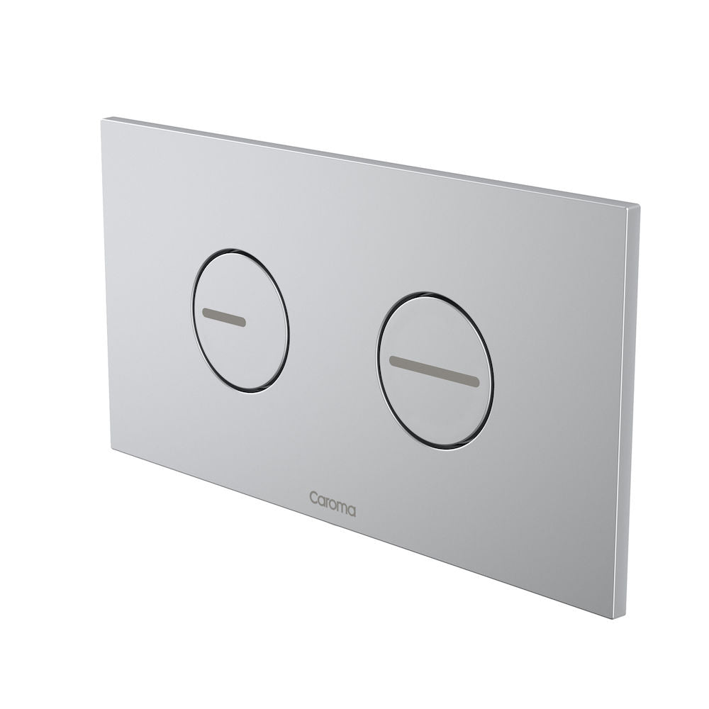 Caroma Invisi Series II® Round Dual Flush Plate & Buttons (Plastic) Satin