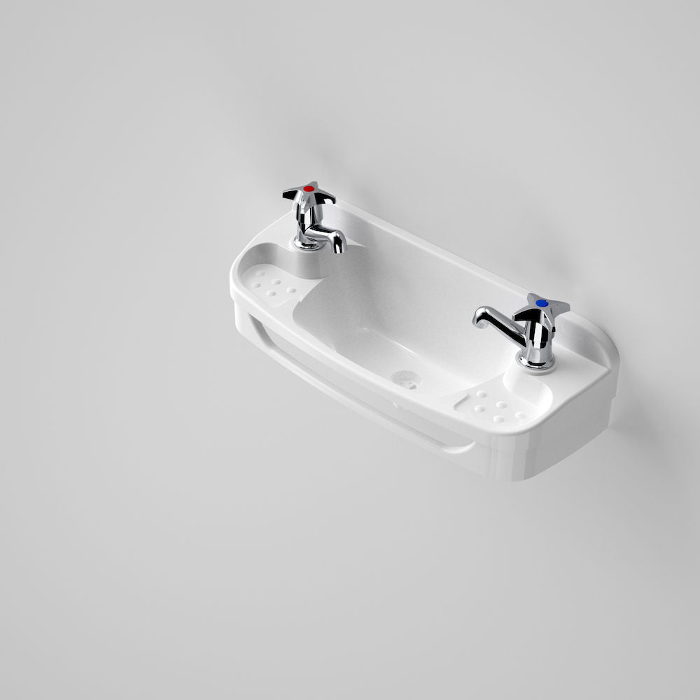 Caroma Caroma Valette Wall Basin 2 Tap Hole