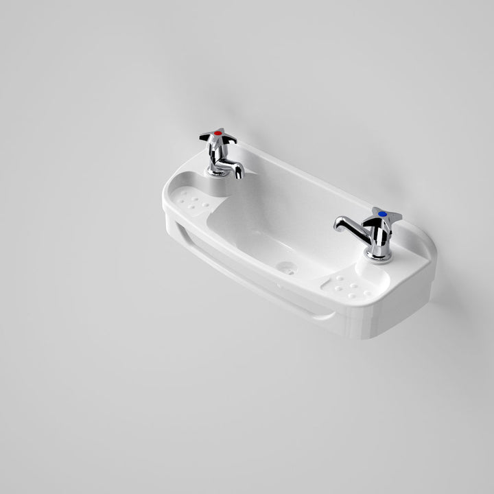Caroma Caroma Valette Wall Basin 2 Tap Hole