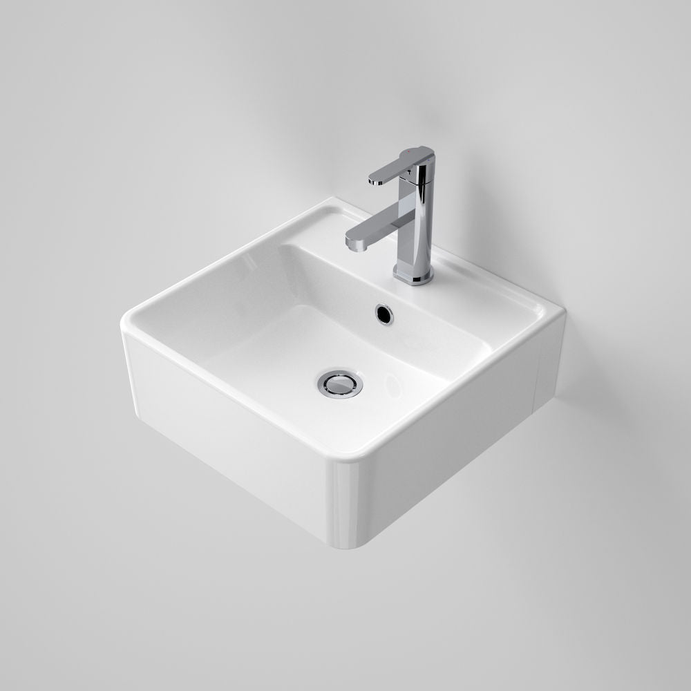 Caroma Carboni II Wall Basin 1 Tap Hole