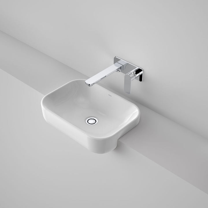 Caroma Luna Semi Recessed Basin (without tap landing) No Tap Hole