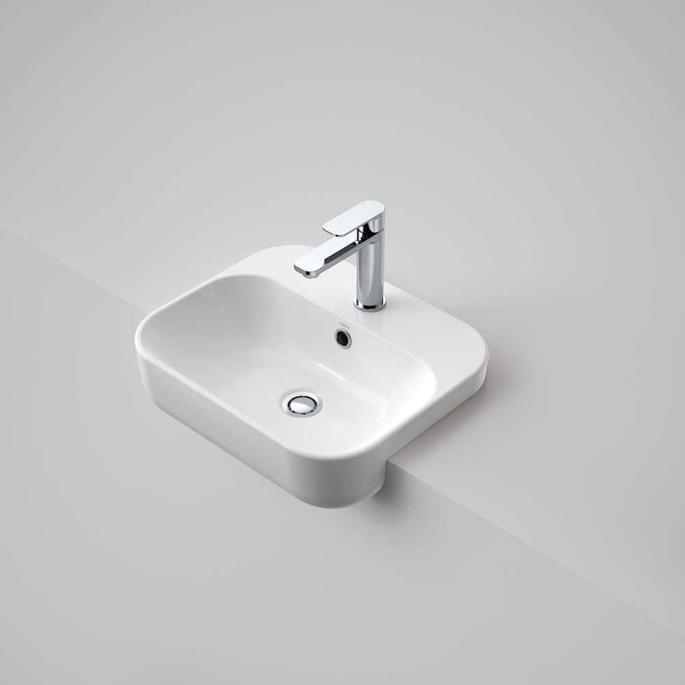 Caroma Luna Semi Recessed Basin 1 Tap Hole