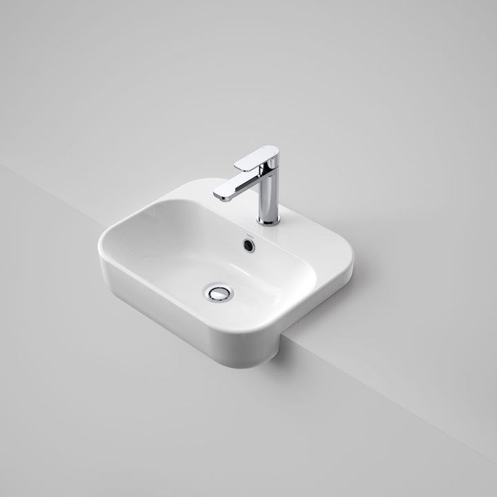 Caroma Luna Semi Recessed Basin 1 Tap Hole