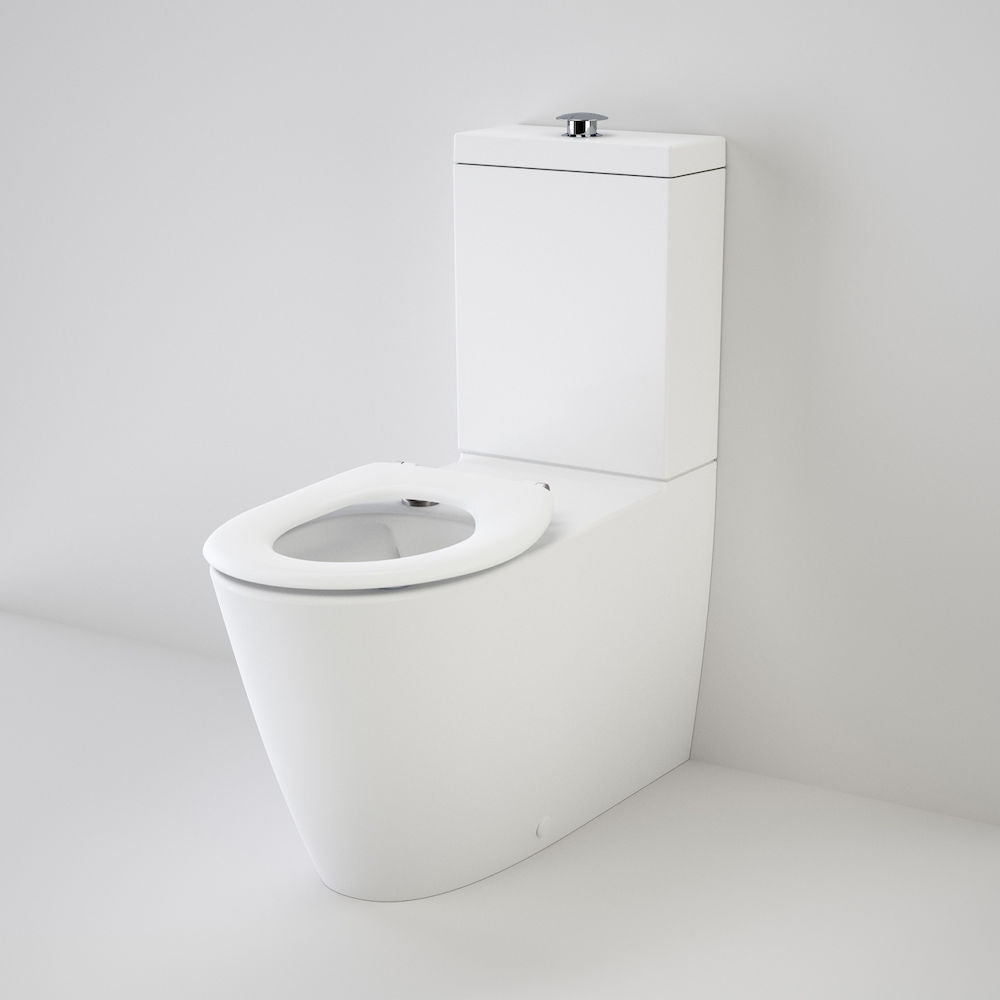 Caroma Care 800 Cleanflush® Wall Faced Toilet Suite - Caravelle Care SF WH - with GermGard®