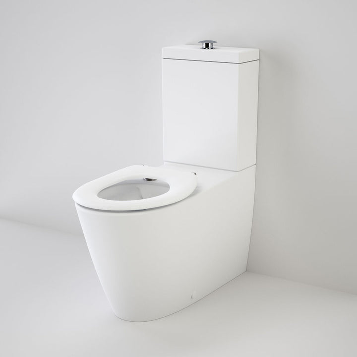 Caroma Care 800 Cleanflush® Wall Faced Toilet Suite - Caravelle Care SF WH - with GermGard®