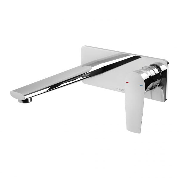 Phoenix Arlo Wall Basin / Bath Mixer Set 200mm 6 Star Trim Kit Only Chrome Lead Free