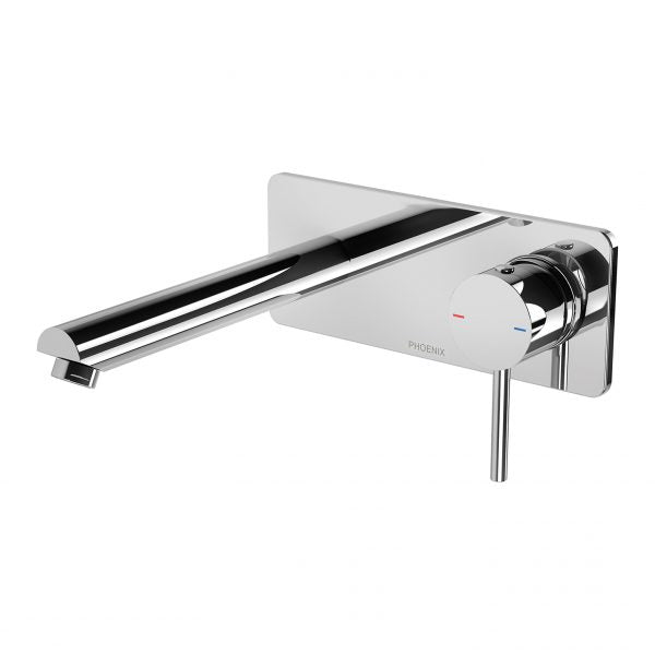 Phoenix Pina Wall Basin / Bath Mixer Set 180mm Trim Kit Only Chrome