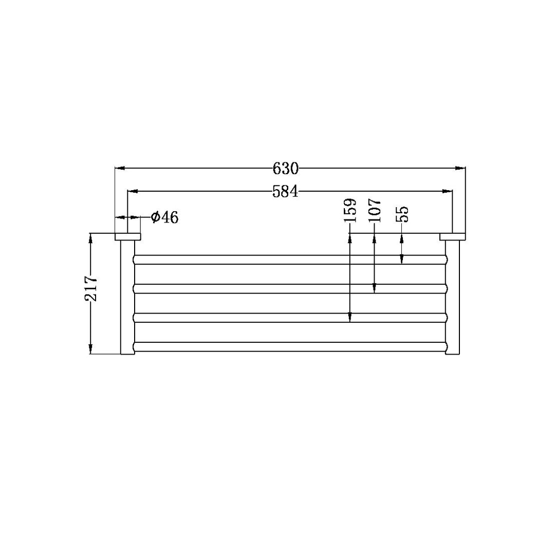 Nero Mecca Towel Rack Matte White