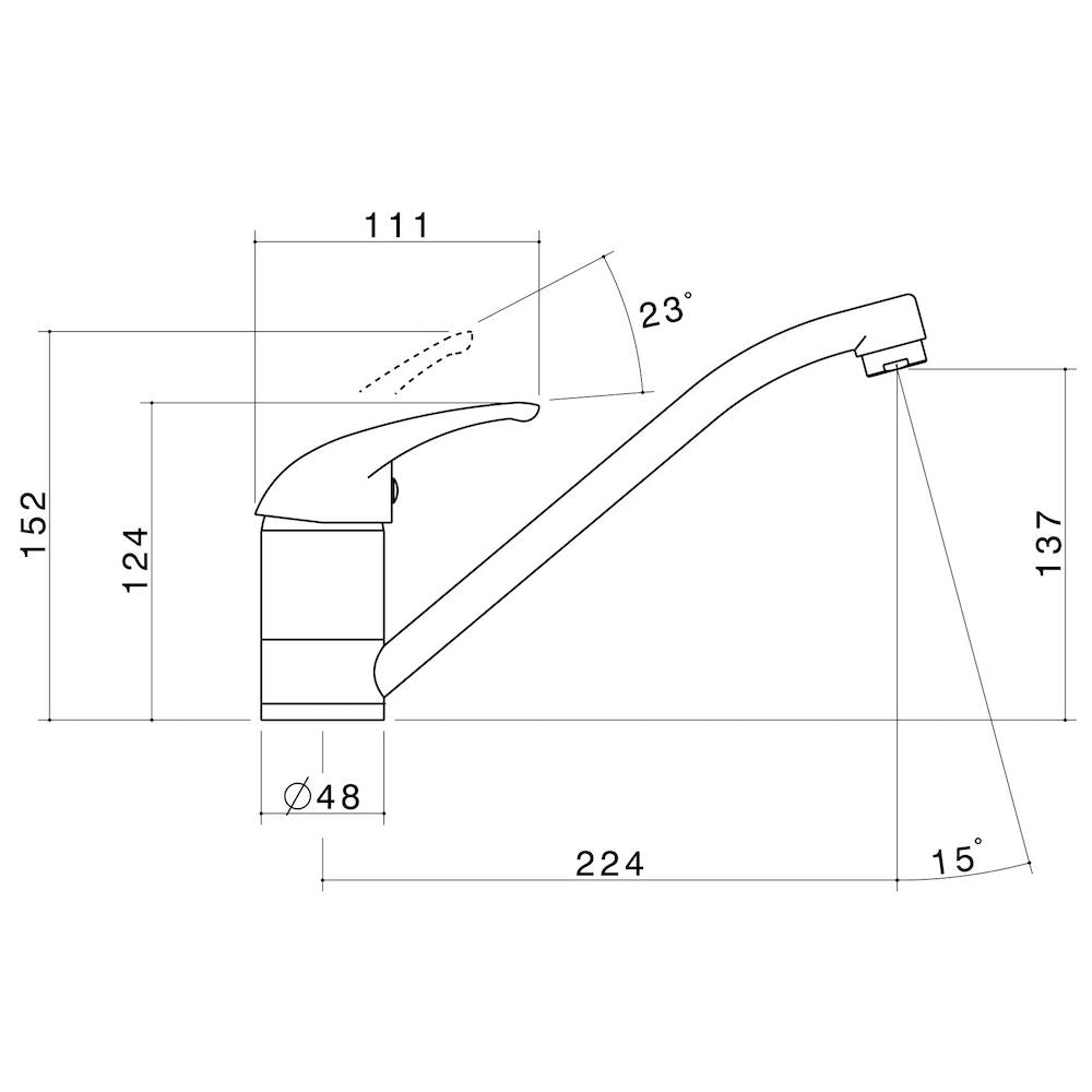 Caroma Elegance Sink Mixer
