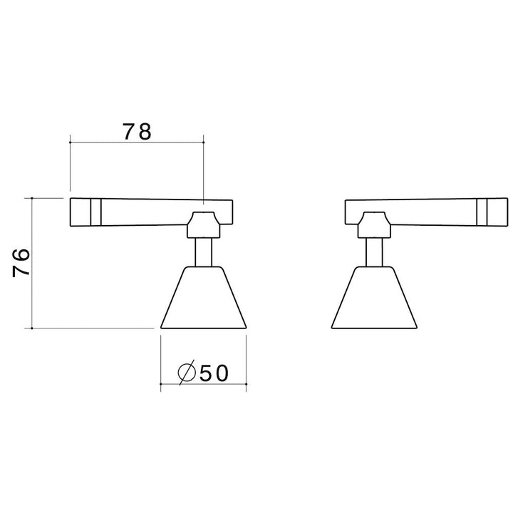 Caroma Elegance Lever Care Basin Top Assemblies - Warm/Cold