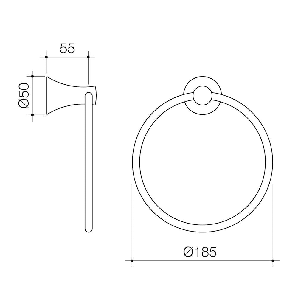 Caroma Elegance Towel Ring