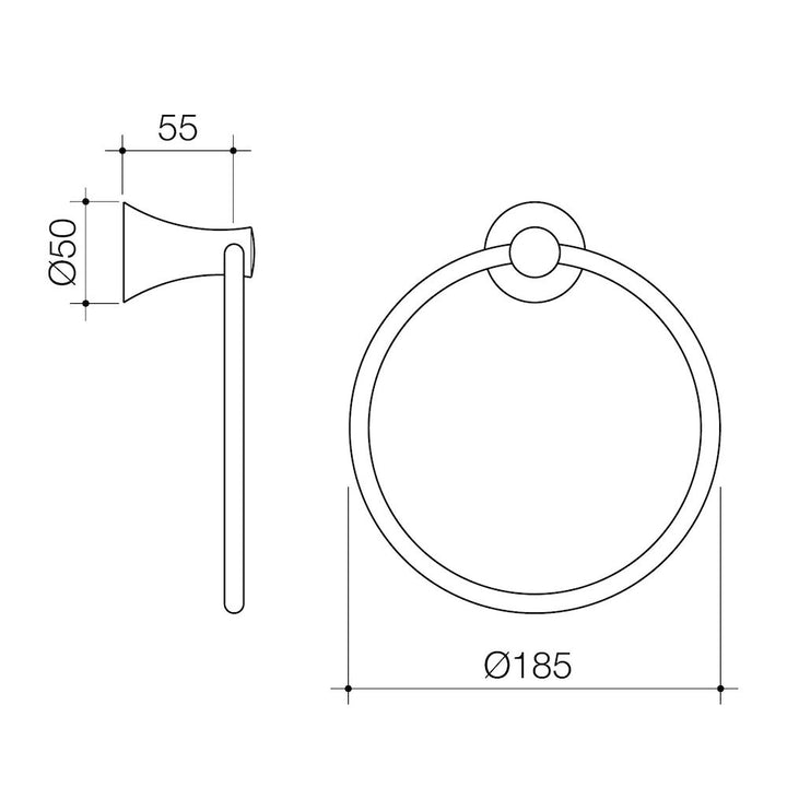 Caroma Elegance Towel Ring
