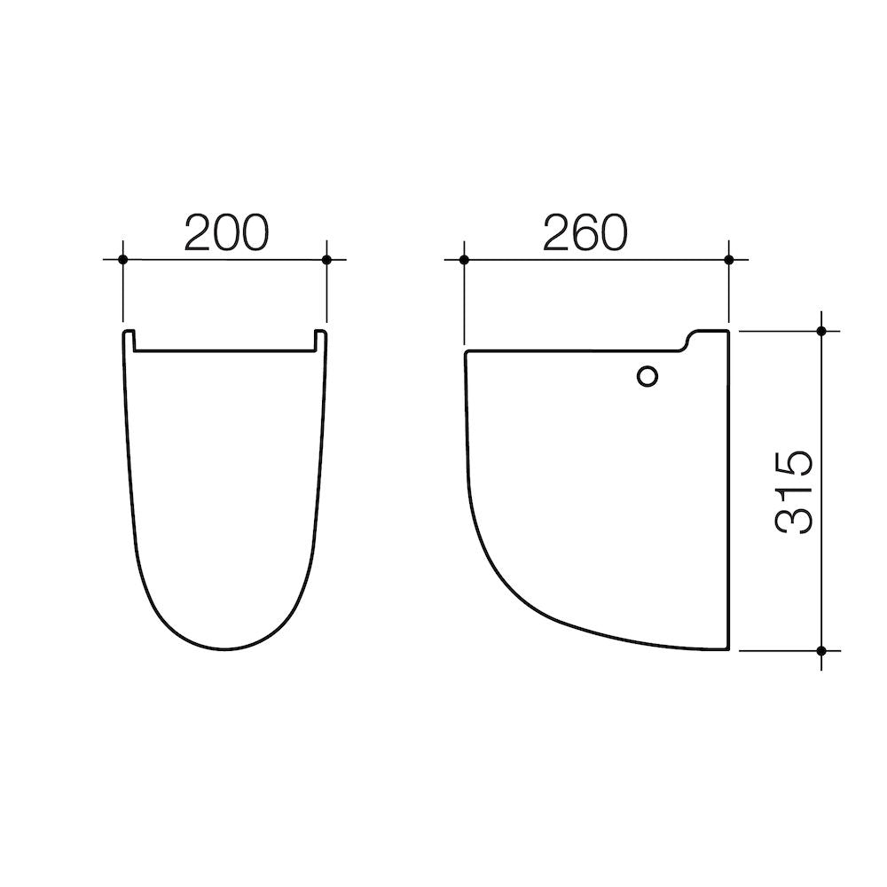 Caroma Caroma Wall Basin Shroud