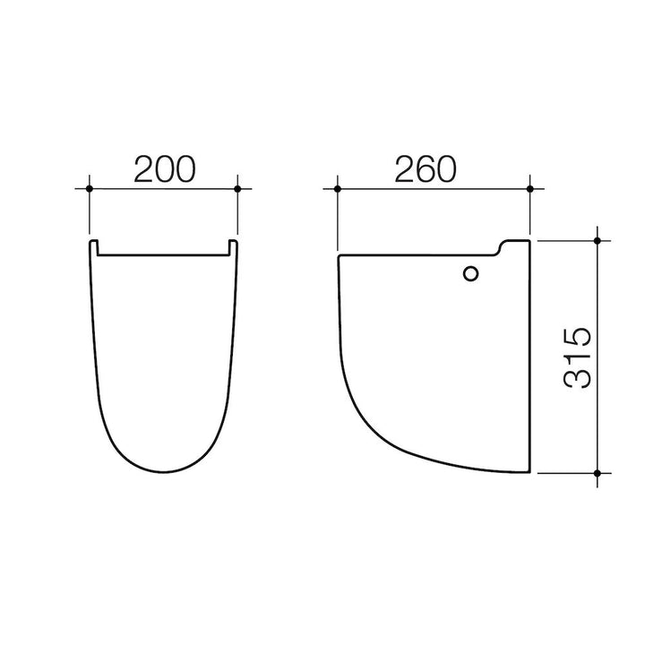 Caroma Caroma Wall Basin Shroud