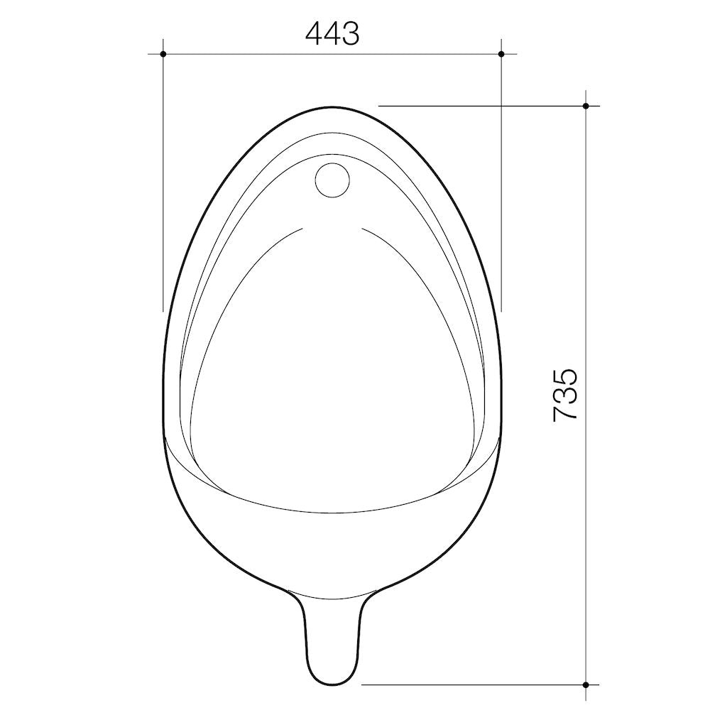 Caroma Torres Top Inlet Urinal