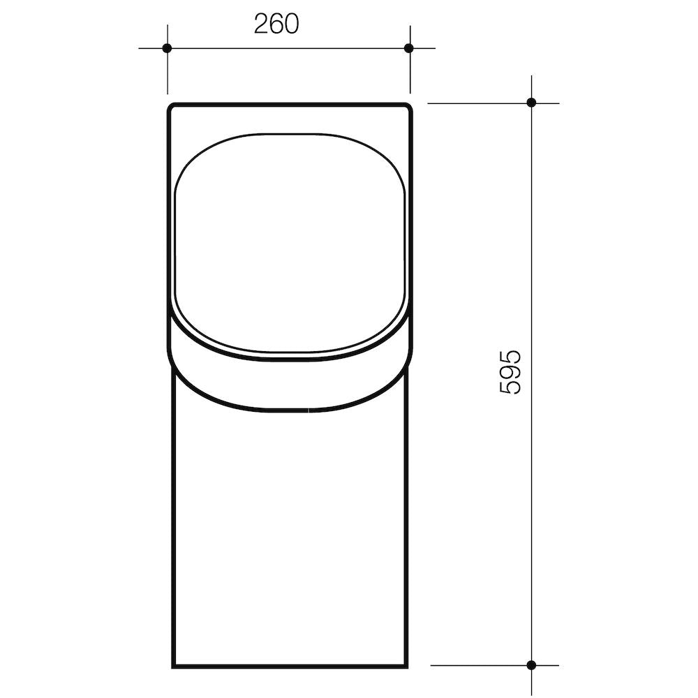 Caroma Cube H2Zero Urinal