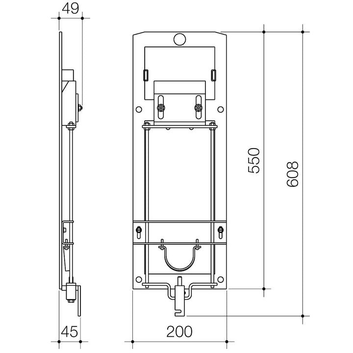 Caroma Integra Urinal Bracket