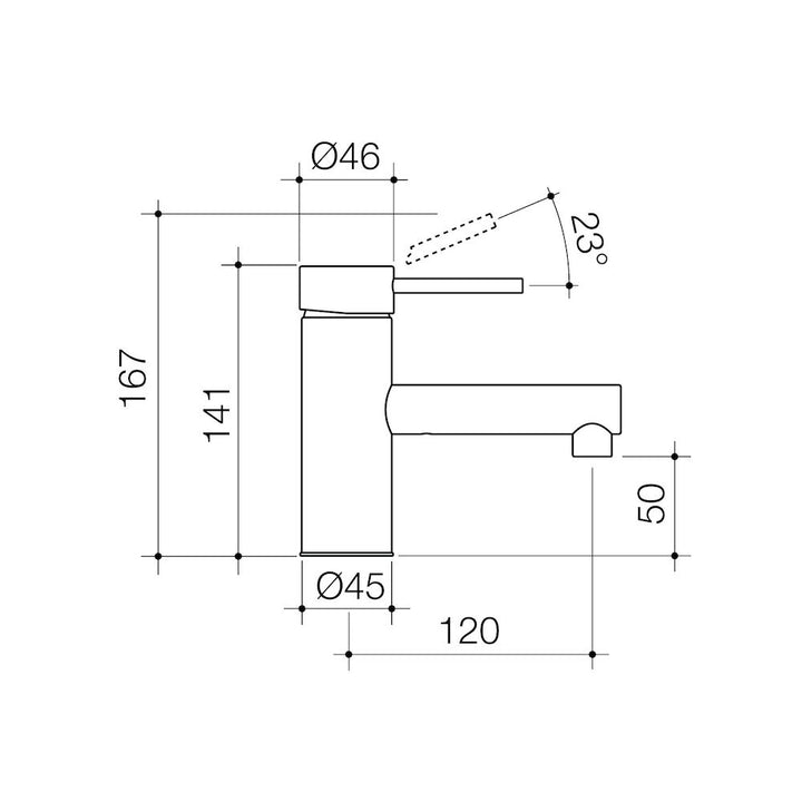 Caroma Pin Lever Basin Mixer
