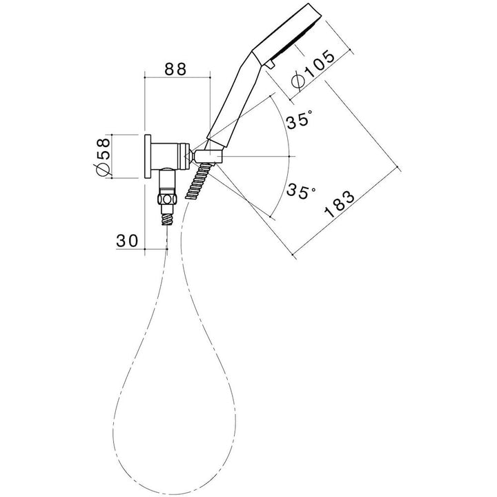 Caroma Tasman II Hand Shower