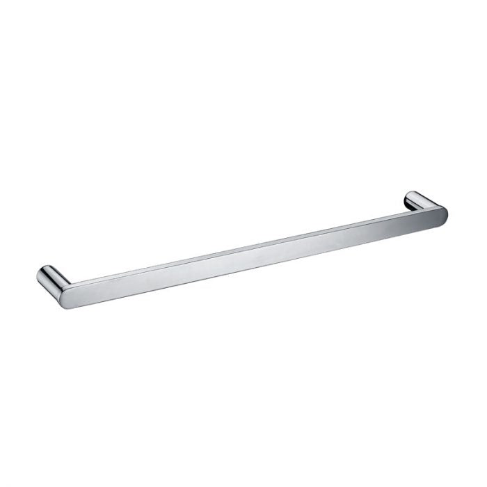 Bad Und Kuche SS Rund Single Towel Rail 800mm Brushed Nickel