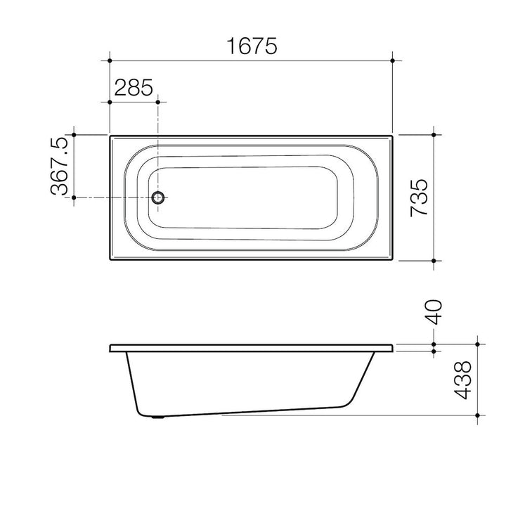 Caroma Luna 1675 Bath